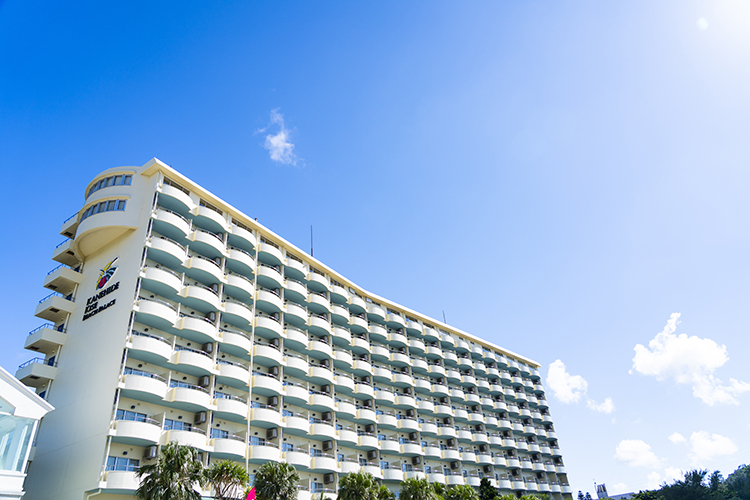 Kanehide Kise Beach Palace in Nago, Japan