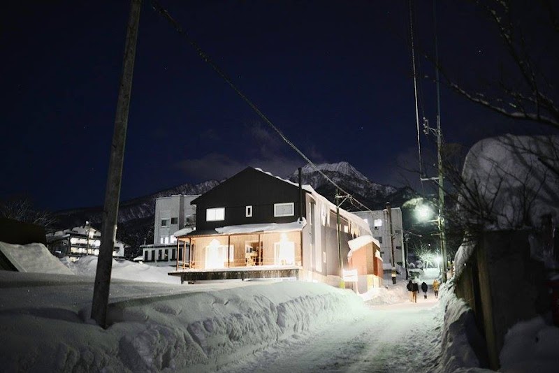 Red Warehouse in Myoko, Japan