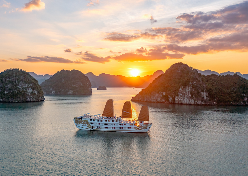 Indochina Sails in Ha Long, Vietnam