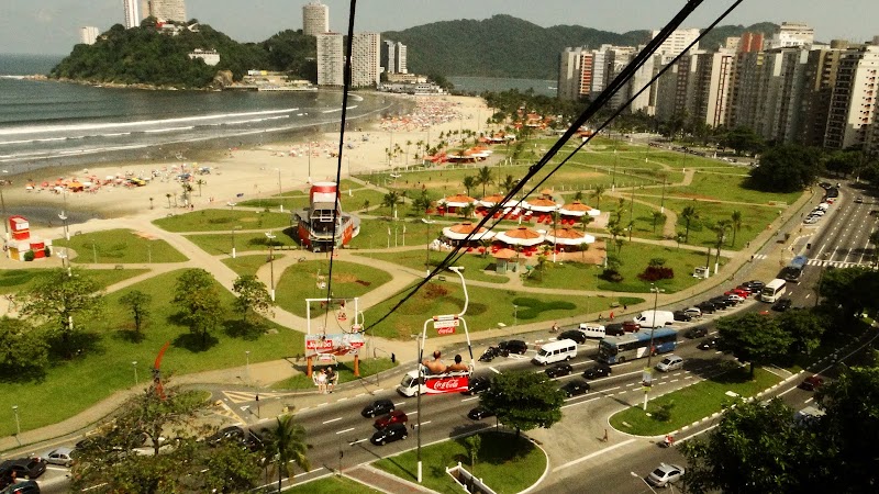 Itarare Tower Beach in Sao Vicente, Brazil