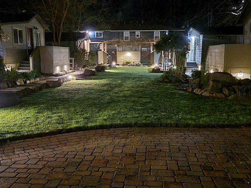 Cottages on River Road in Guerneville, California, United States
