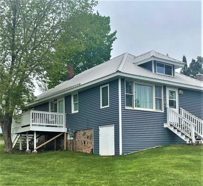 The Blue House in Marquette, Michigan, United States