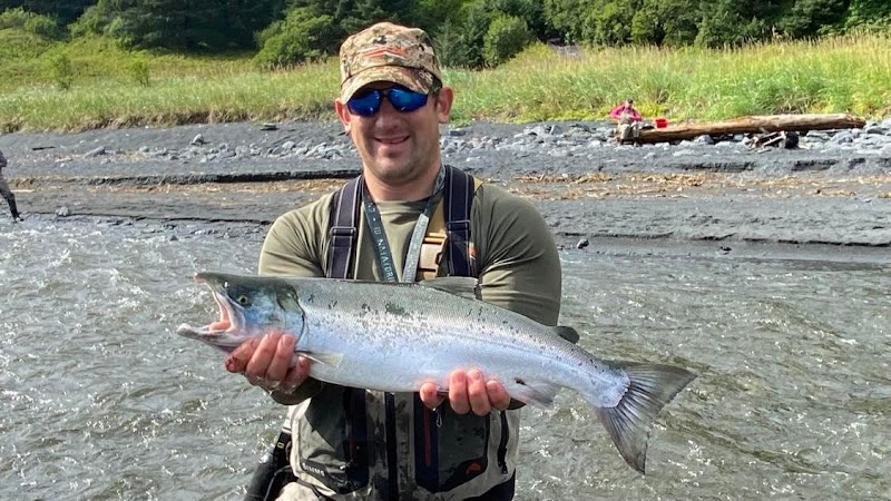 The Salmon Run in Kodiak, Alaska, United States