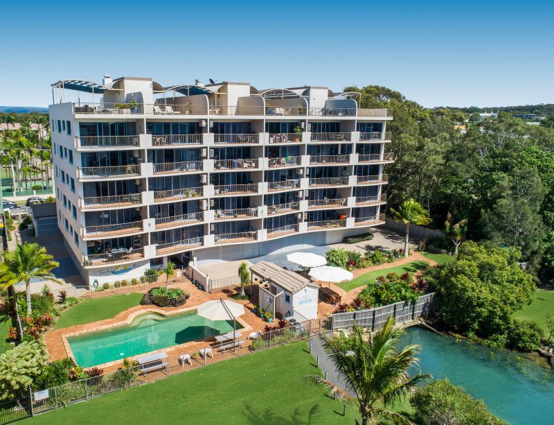 Sails Resort on Golden Beach in Caloundra, Australia
