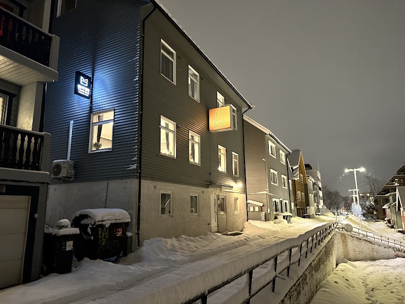 Enter Backpack Hotel in Tromso, Norway