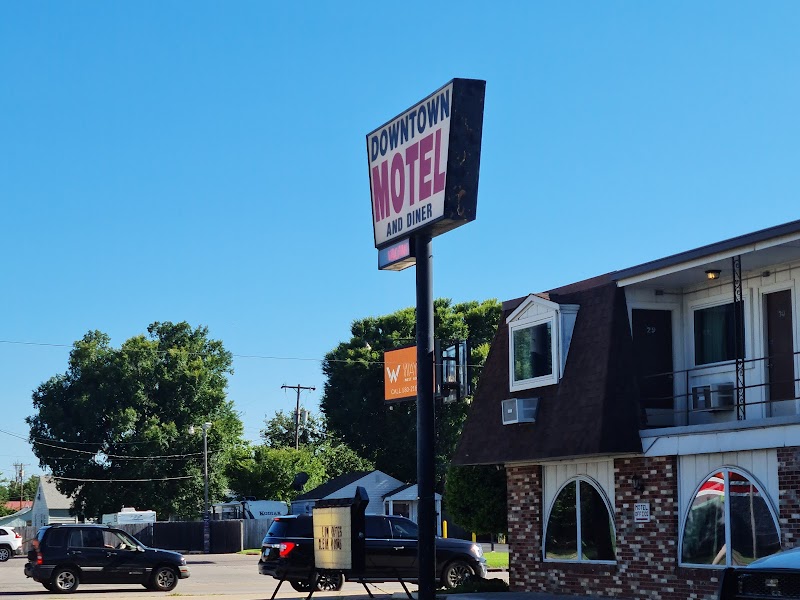 Downtown Motel and Diner in Woodward, Oklahoma, United States
