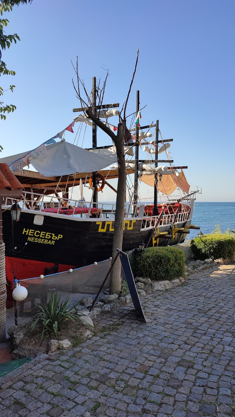 Hotel Night Panorama in Nesebar, Bulgaria