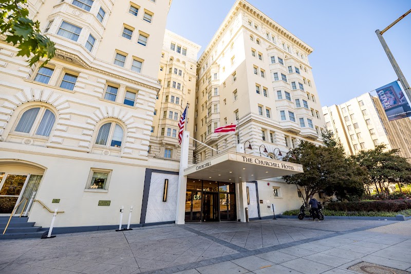 The Churchill Hotel near Embassy Row in Washington, District of Columbia, United States