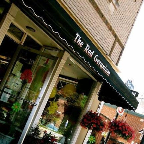 The Red Geranium in Clear Lake, Iowa, United States