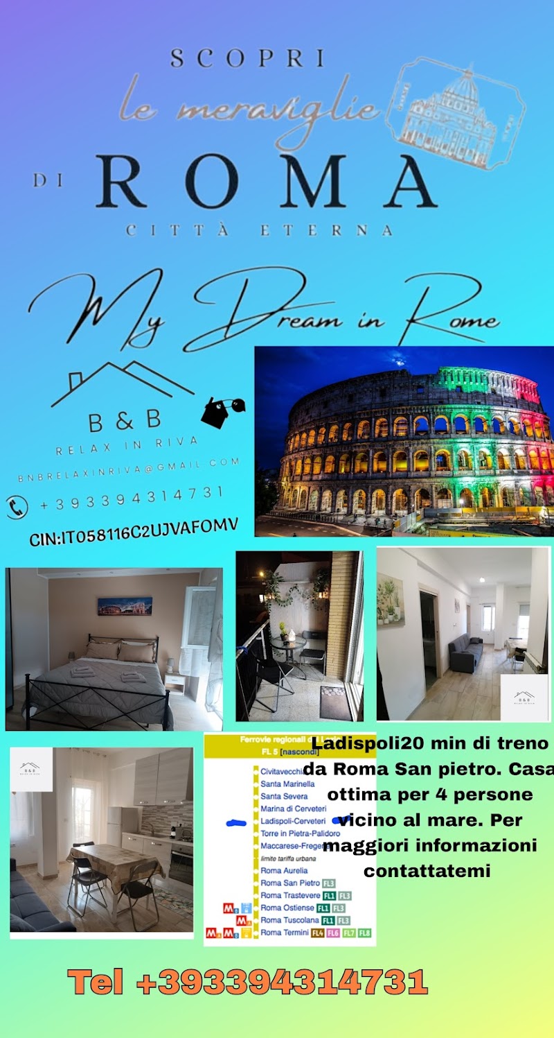 Bnbrelaxinriva in Ladispoli, Italy