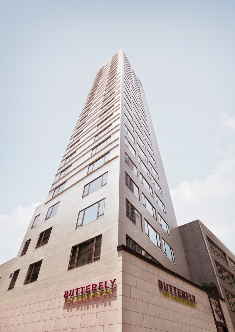 Butterfly on Wellington in Central District, Hong Kong